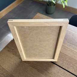 Solid Maple Photo Frame - Walnut Inserts Hardwood Picture Handmade - thumbnail 2