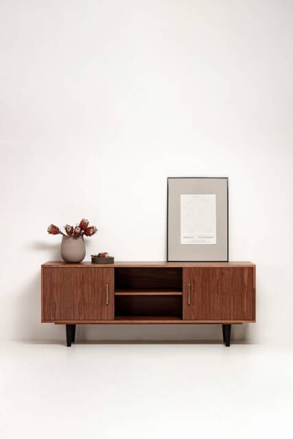 "Sideboard, Tv Cabinet, Stand Walnut Veneer ""Bell" - image 1