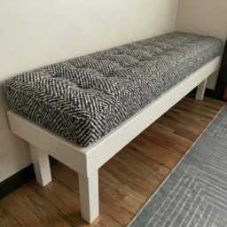 Custom Bench Cushion, French Style Window Seat Tufted Cushion For - thumbnail 3