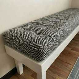 Custom Bench Cushion, French Style Window Seat Tufted Cushion For - thumbnail 1