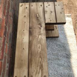 L Corner Rustic Pine Tv Unit Solid Wood Stand/Cabinet Rustic Pine Wax Finish - thumbnail 3