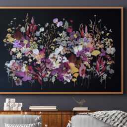 Pressed Flower Art Print Botanical Gallery Wall Decor - 28x40 Inch - thumbnail 3
