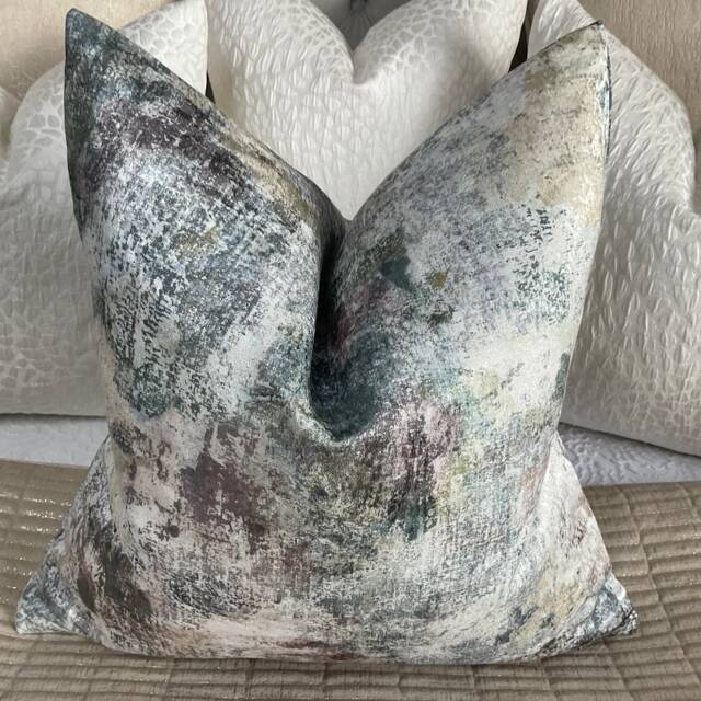 John Lewis & Partner Giverny Fabric , Multi Cushion Cover Throw Pillow Abstract Design - Double Sided Designer - image 1