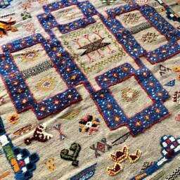 Handmade Moroccan Berber Kilim Area Rug - 4???11??? ?? 5???1??? - thumbnail 2