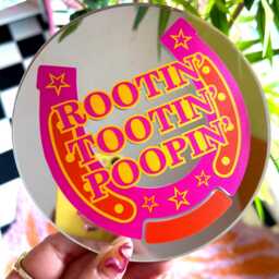 Rootin' Tootin' Poopin' Mini Mirror - thumbnail 3