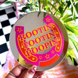 Rootin' Tootin' Poopin' Mini Mirror - thumbnail 2