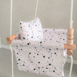 Indoors Kids Swing With Two Pillows. Garden Baby Backyard Waterproof Chair - thumbnail 2
