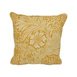 William Morris & Ben Pentreath - Marigold Cream/Orange Funky Bright Floral Cushion Cover Handmade Throw Pillow Designer Home D??cor - thumbnail 2