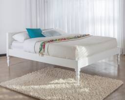 White Knight - Turned Leg Option Wooden Bed Frame By Get Laid Beds