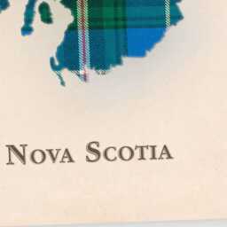 Clan Nova Scotia Scottish Tartan Map - Of Scotland Family Wall Decor, Ready To Hang - thumbnail 4