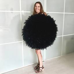 Black Juju Hat, Feather Wall Decor, Wall Decor Natural Jujuhat, Juju Hats, Feathers - Juju - thumbnail 2