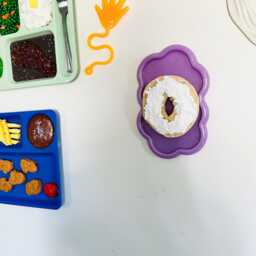 Bagel With Cream Cheese Wall Hanging/ Dopamine Decor/ Maximalist Fake Food/ Food Pop Art/ Sculpture/ Funky Decor/Kitchen - thumbnail 4