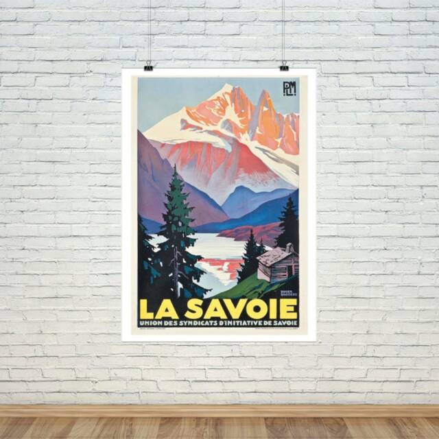La Savoie Poster Vintage Alpine Mountain Travel Print - image 1