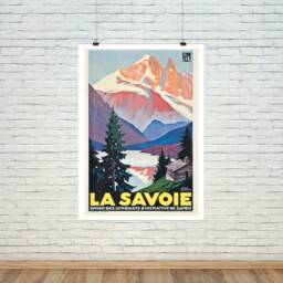 La Savoie Poster Vintage Alpine Mountain Travel Print - thumbnail 1