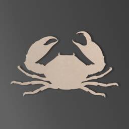 Unfinished Wooden Crab Cutout Diy Wall Art Decor - thumbnail 2