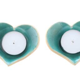 Heart Shaped Saucer - Candelstick - Nurit Teva - thumbnail 2