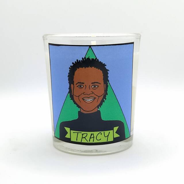 Tracy Chapman Glass Votive Candle // Lgbtq Altar - image 1