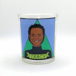 Tracy Chapman Glass Votive Candle // Lgbtq Altar - thumbnail 1