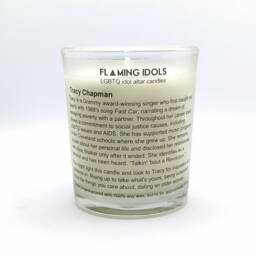Tracy Chapman Glass Votive Candle // Lgbtq Altar - thumbnail 2