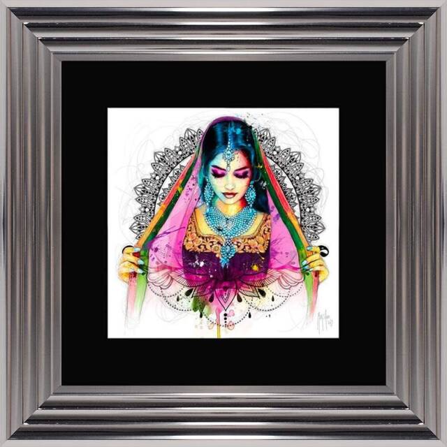 Patrice Murciano Wall Art - Mumbai Framed Print With Border - 55cm X 55cm Choice Of Frame Colour - image 1