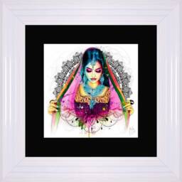 Patrice Murciano Wall Art - Mumbai Framed Print With Border - 55cm X 55cm Choice Of Frame Colour - thumbnail 4