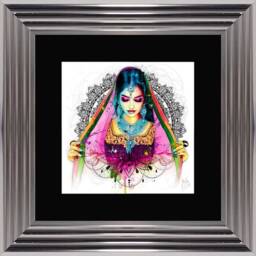 Patrice Murciano Wall Art - Mumbai Framed Print With Border - 55cm X 55cm Choice Of Frame Colour - thumbnail 1