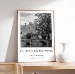 Bourton On The Water Print Cotswolds Village Wall Art - thumbnail 1