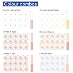 Daisy Flower Wall Stickers - Pink Floral Decal For Nursery, Playroom, Bedroom Children's Repositionable Fabric Mural - thumbnail 4