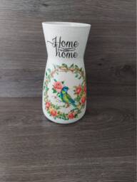 Decoupage Bird Flower Vase Home Sweet Decor - thumbnail 1
