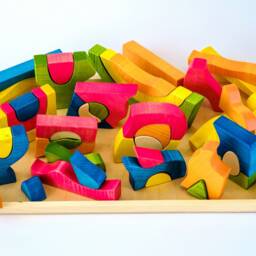 Wooden Building Blocks - Play Set Toys Kids Eco Wood Educational Montessori & Waldorf Inspired - thumbnail 4