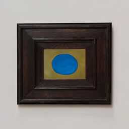 Yves - Cobalt Blue & Green Abstract Print - Minimal Wall Art For Modern Interiors - thumbnail 1