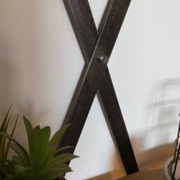 Freestanding Industrial Metal & Wood Shelving Unit - Handmade Storage Shelf, Rustic Bookcase, Open Display Rack, Custom Home Decor - thumbnail 3