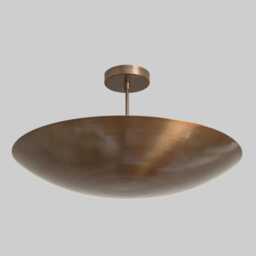 6 Light Elegant Ceiling Flushmount - Raw Brass Pendant Mid Century Modern Sputnik Chandelier - thumbnail 2