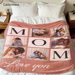 Custom Mom Blanket, New Gift, Grandma Gifts, Birthday Christmas Gift For Her, Best Ever, Mother's Day Gifts - thumbnail 2