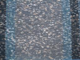 Beautiful in Blue Splashy Blue Rug With Stripes & Speckles
