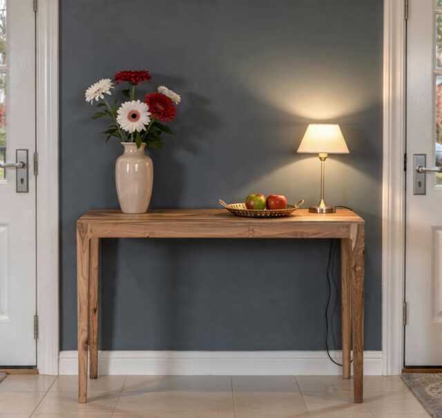 Handmade Entryway Console Table, Reclaimed Wood Narrow For Entry Decor - image 1
