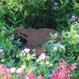 Rusty Metal Life Size Badger Outdoor & Garden Gift, British Made Rustic - thumbnail 2