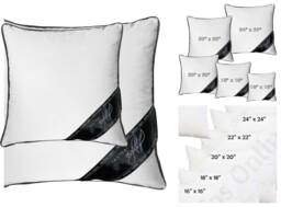 Duck Feather Cushions/Hollowfibre Cushion Pads Inners Inserts Fillers Scatter Square Filled Soft Sofa Bed Settee Decor All Sizes