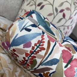 Floral Bolster Cushion Pillow 16x6 - thumbnail 2