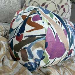 Floral Bolster Cushion Pillow 16x6 - thumbnail 3