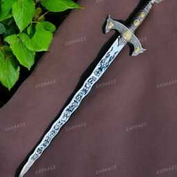 Once Upon A Time Sword Movie Excalibur Legendary Of Emma Swan & Killian Jones Men Gift +Sheath Home & Living Wall Decor - thumbnail 4