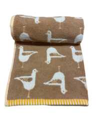 Beige Seagull Turkish Cotton Towels - 100% Jacquard Weave Bath