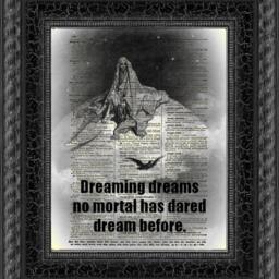 Grim Reaper Moon Art Print Edgar Allan Poe Raven Quote On Antique Dictionary Page - thumbnail 3