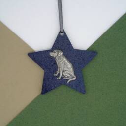Labrador Wooden Star -Labrador Christmas Ornament Tree Decoration - Dog Hanging Mum Gift - thumbnail 3