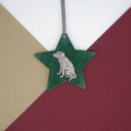 Labrador Wooden Star -Labrador Christmas Ornament Tree Decoration - Dog Hanging Mum Gift - thumbnail 2