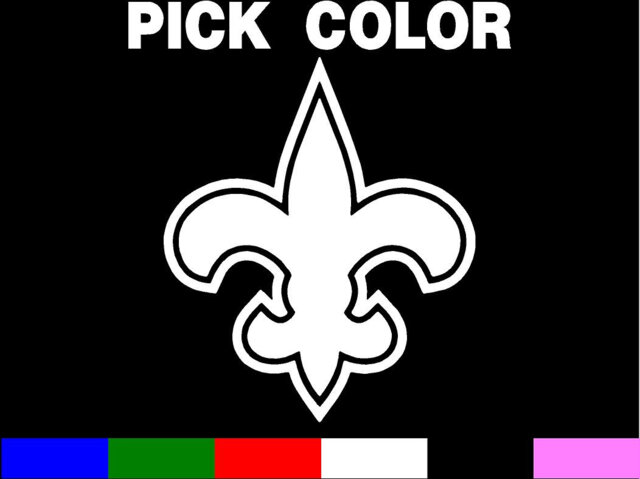 Fluer De Lis - Saints Car Truck Wall Vinyl Decal Pick A Size & Color For Car Truck Computer Ipad Or Whatever - image 1