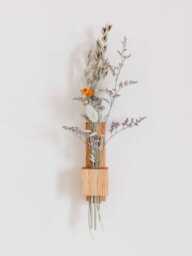 Hirondelle With Flowers. Stem Vase. Handmade in France - thumbnail 1