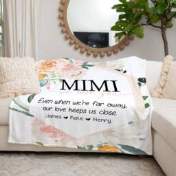 Christmas Gift For Mom, Grandma & Mom Present, We Love You Blanket, From Kids Wife, Grandparent - thumbnail 2