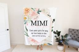 Christmas Gift For Mom, Grandma & Mom Present, We Love You Blanket, From Kids Wife, Grandparent