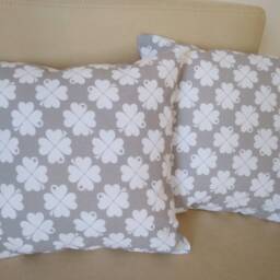 Floral Print Cotton Pillowcase, Four-Leaf Clover Design - thumbnail 2